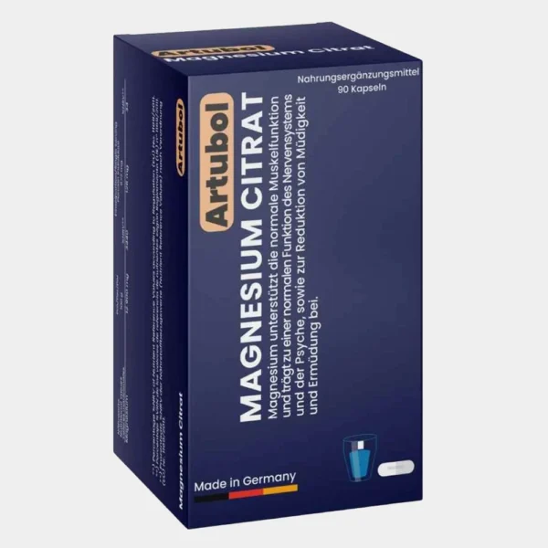 Artubol - Magnesium Citrat – 90 Capsules - Made in Germany